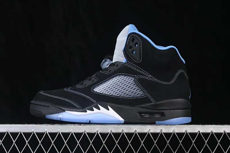 All categories Air Jordan Jordan series basketball shoes Air Jordan 5 OG version Air Jordan 5 Retro "Black University Blue" AJ5 Joe 5 University Blue DD0587-008